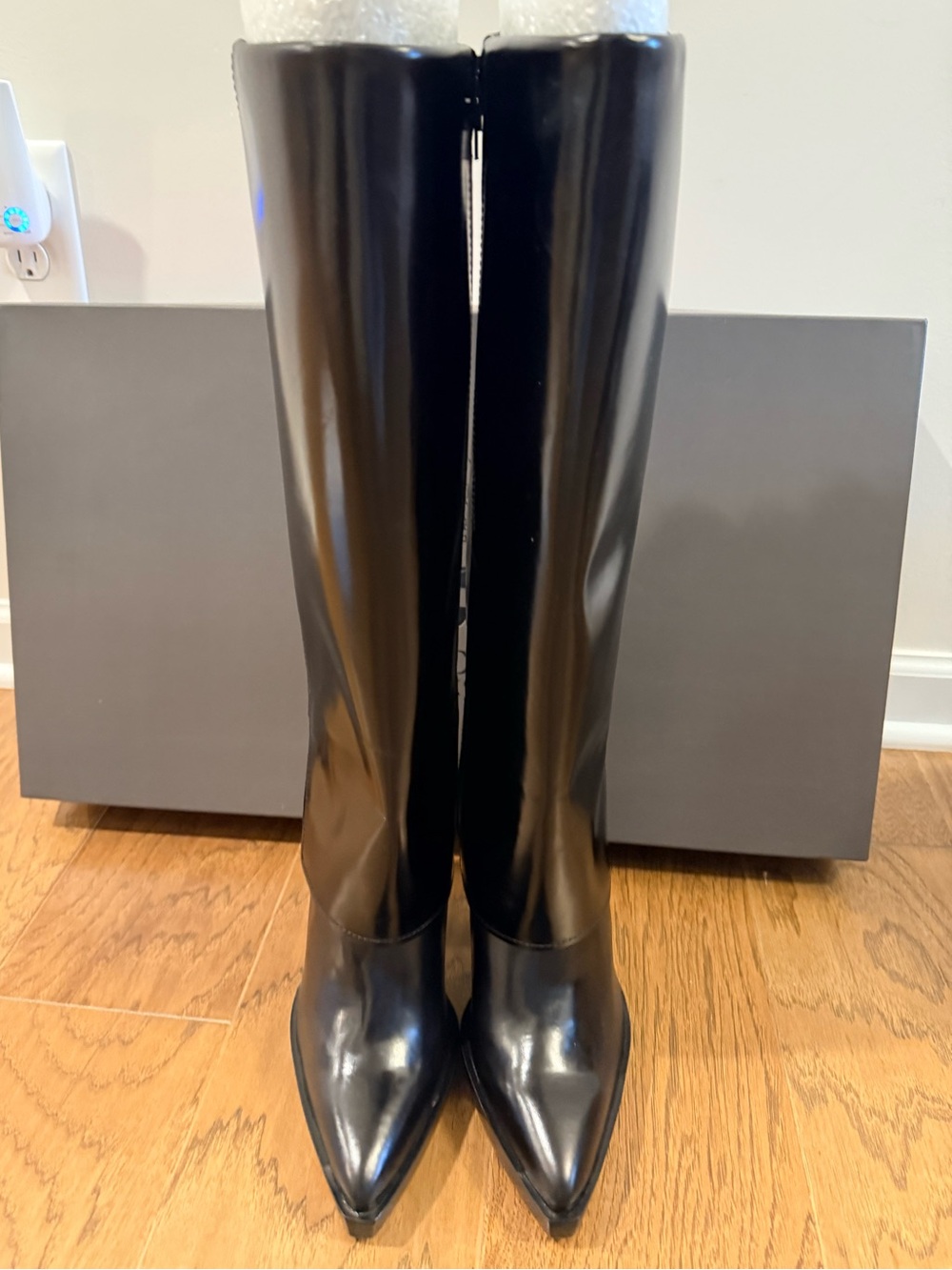 Vince Camuto Knee-High Pointed Toe Fold Over Boots - Wide Calf